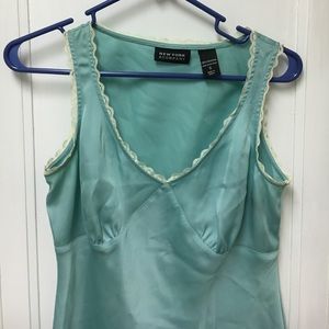 New York and Co Teal Dress Top